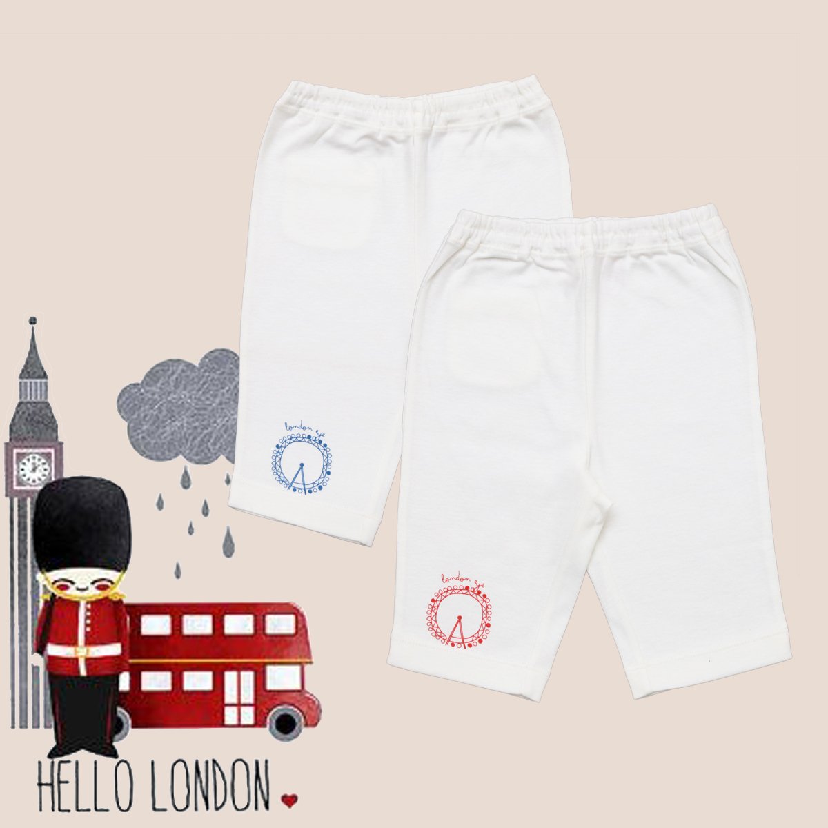Dolce Orsetto กางเกงขายาว Basic I Love London