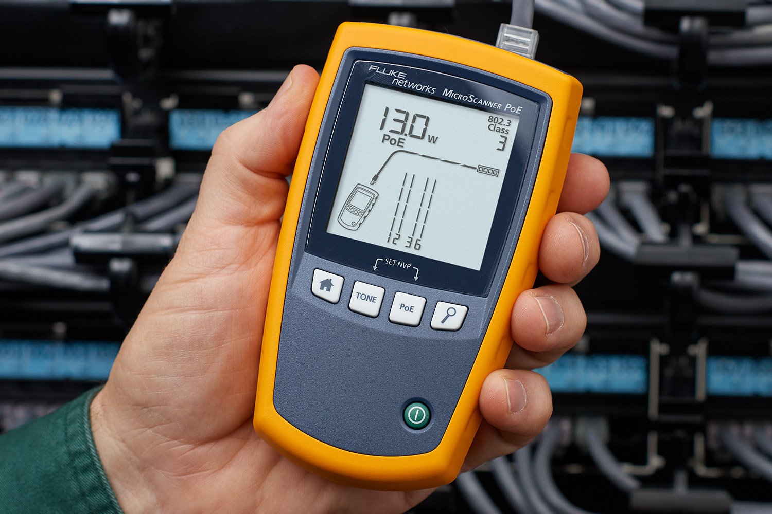 MicroScanner POE Cable Verifier - flukenetworks
