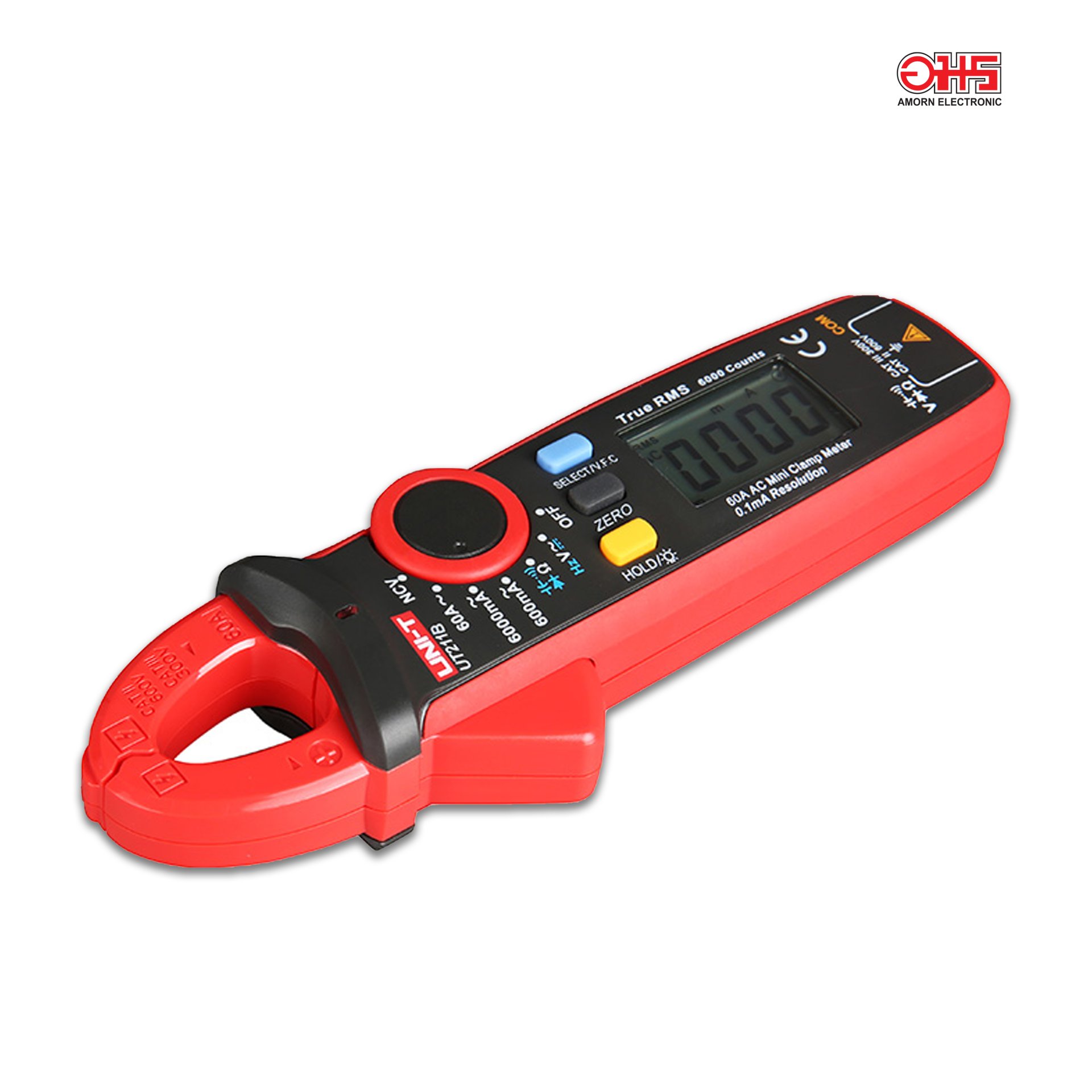 Multimètre Pince UNI-T UT211B TRMS - Mesure AC/DC Jusqu'à 60A/600V, VFC, NCV, Conforme CE - Neuf