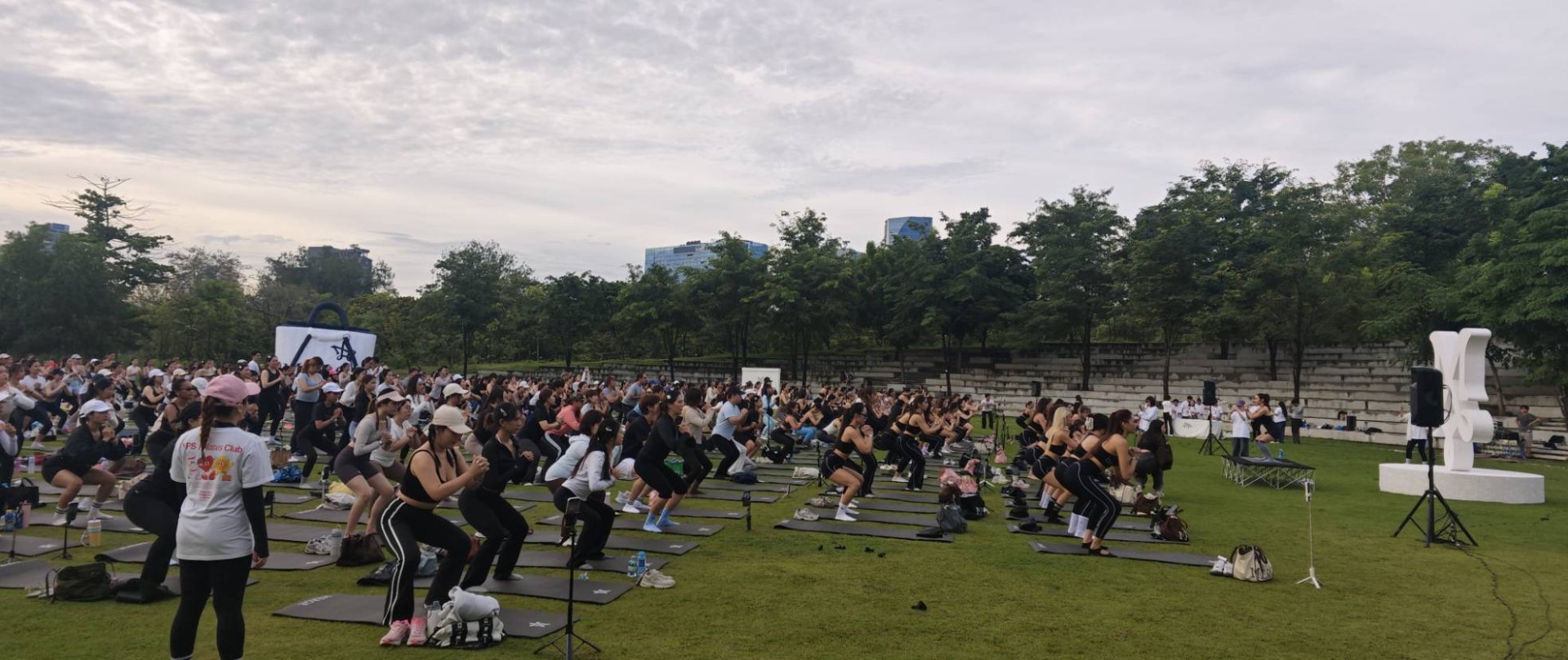 เครื่องเสียง งานออกกำลังกาย สวนเบญจกิติ วันที่ 23 สิงหาคม 68 by vsoundqlighting