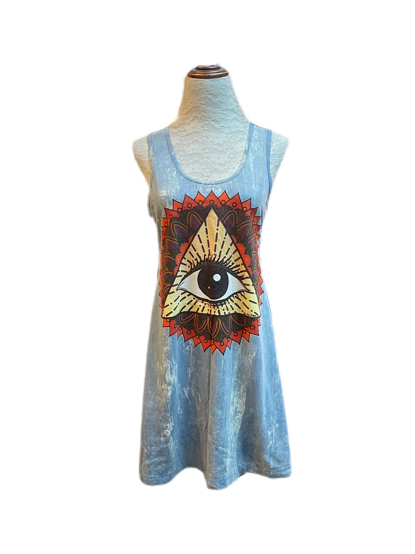 Dress No Time Hamsa Palm Peace Love Yoga Cotton Thailand