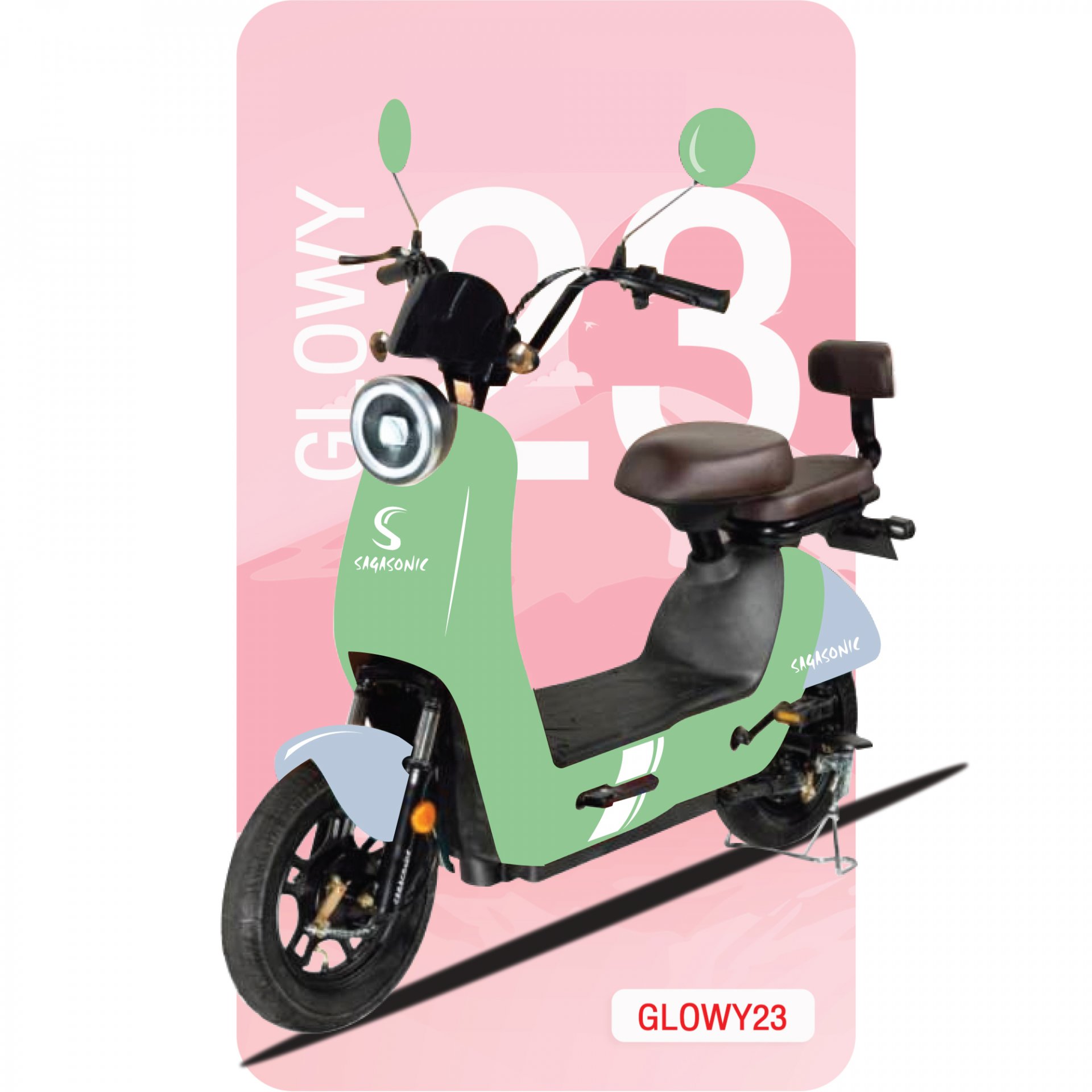 จักรยานไฟฟ้าอาโออิ Glowy23 สีเขียว