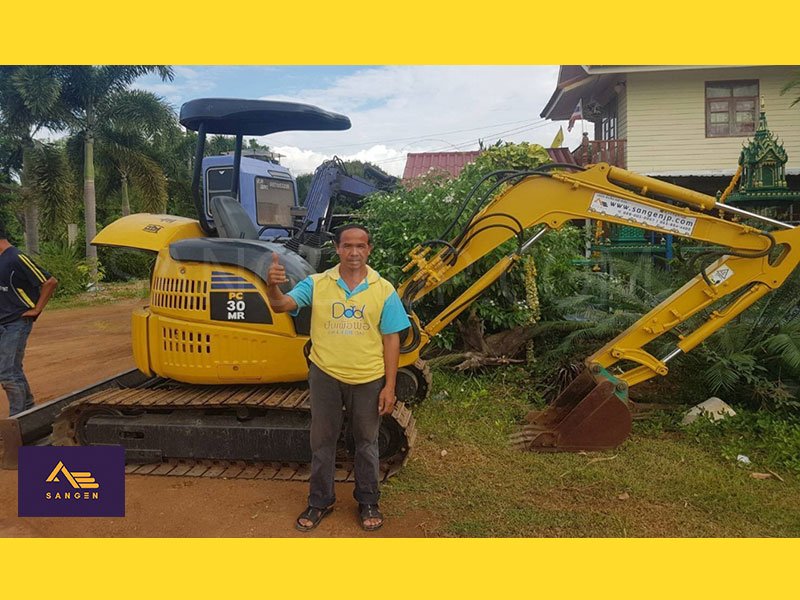 รีวิวรถแบคโฮ Komatsu PC30MR-1