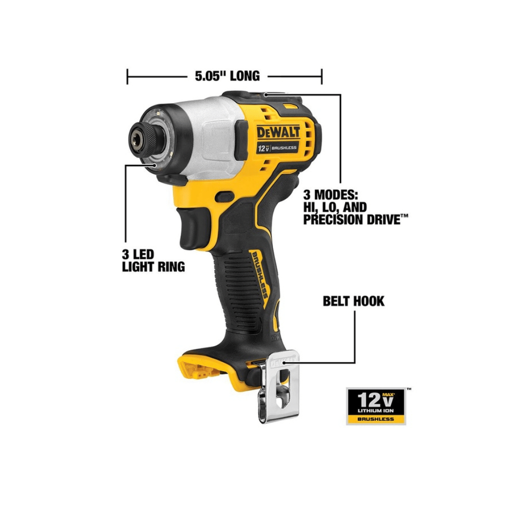 ไขควงกระแทกไร้สาย 12V DEWALT รุ่น DCF801N-KR (เครื่องเปล่า)