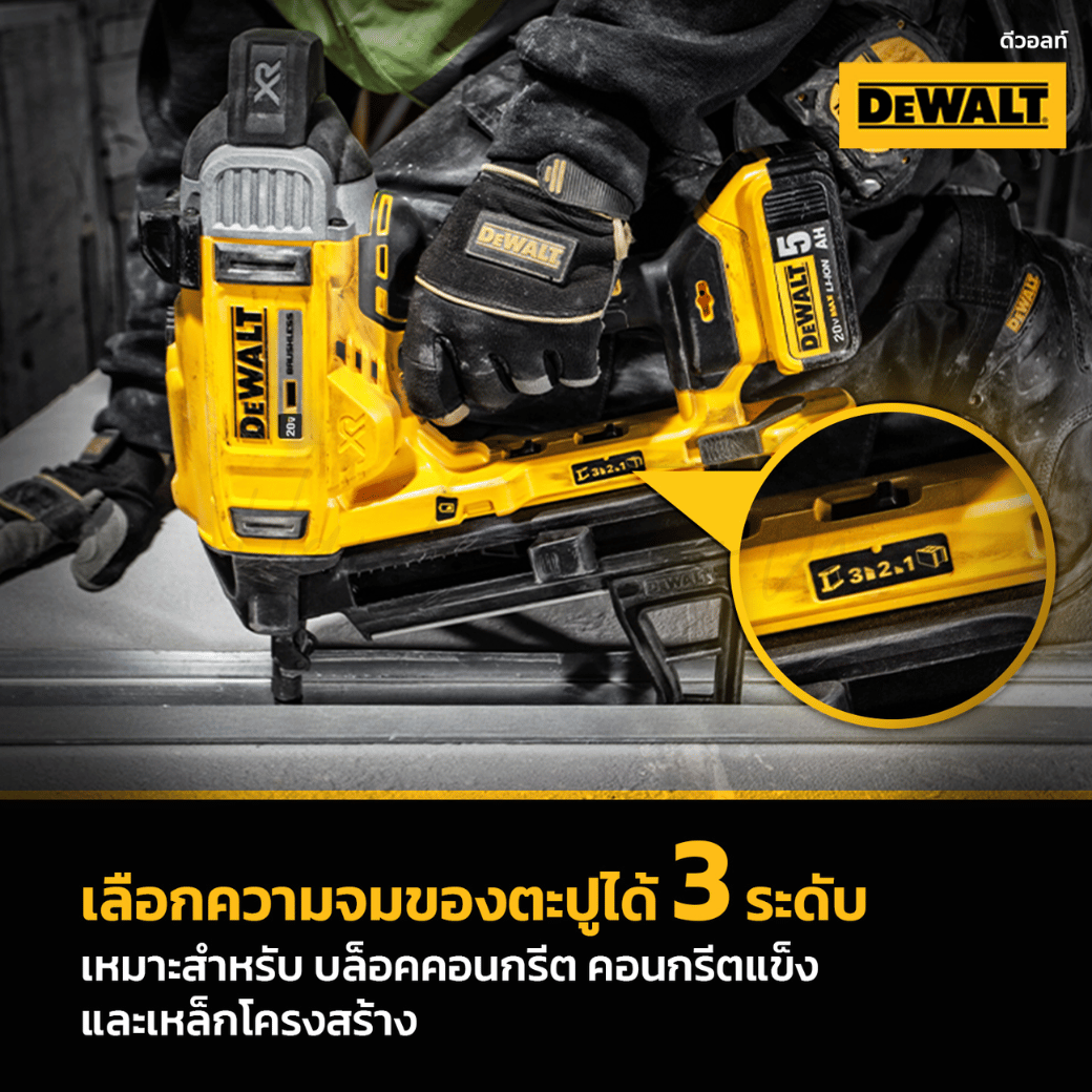 Framing Nailer Kit Cordless Concrete Dewalt Nail Gun For Concrete