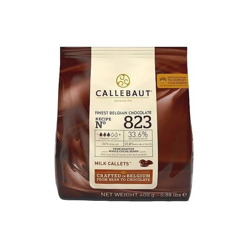 Callebaut Milk Couverture Chocolate 33.6% (400g)