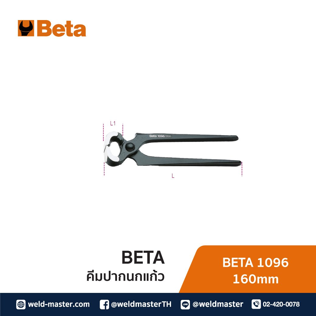 BETA 1096 160 mm คีมปากนกแก้ว