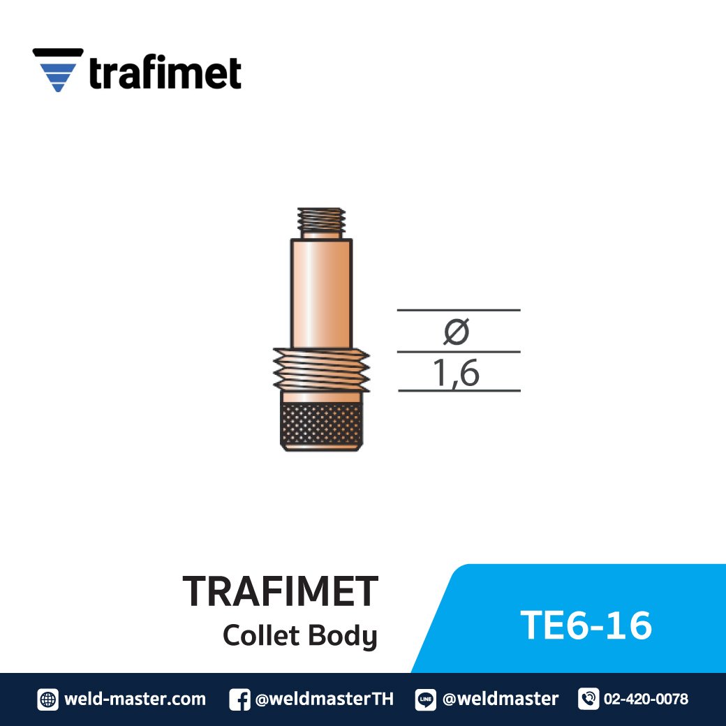 "TRAFIMET" TE6-16 COLLET BODY