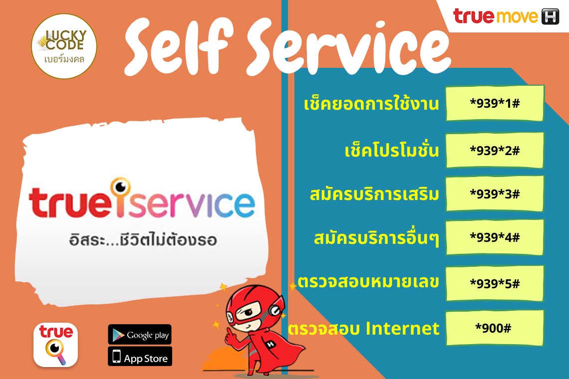 Truemove H - เช็คยอดการใช้งาน เช็คยอดเงิน เช็คโปรโมชั่น - Berluckycode