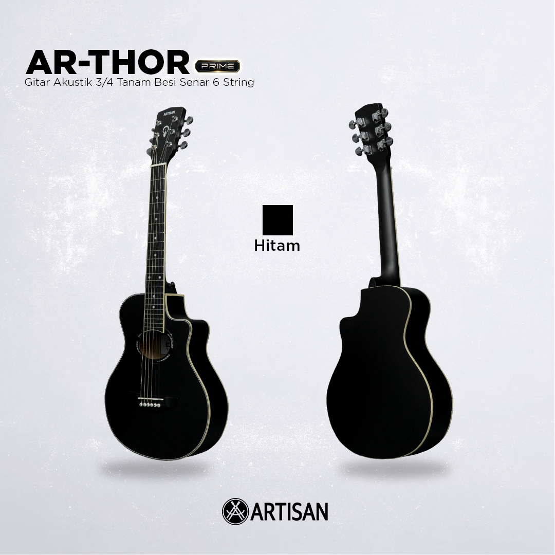ARTISAN Gitar Akustik 3/4 Tanam Besi (AR - THOR Prime) Senar 6 String