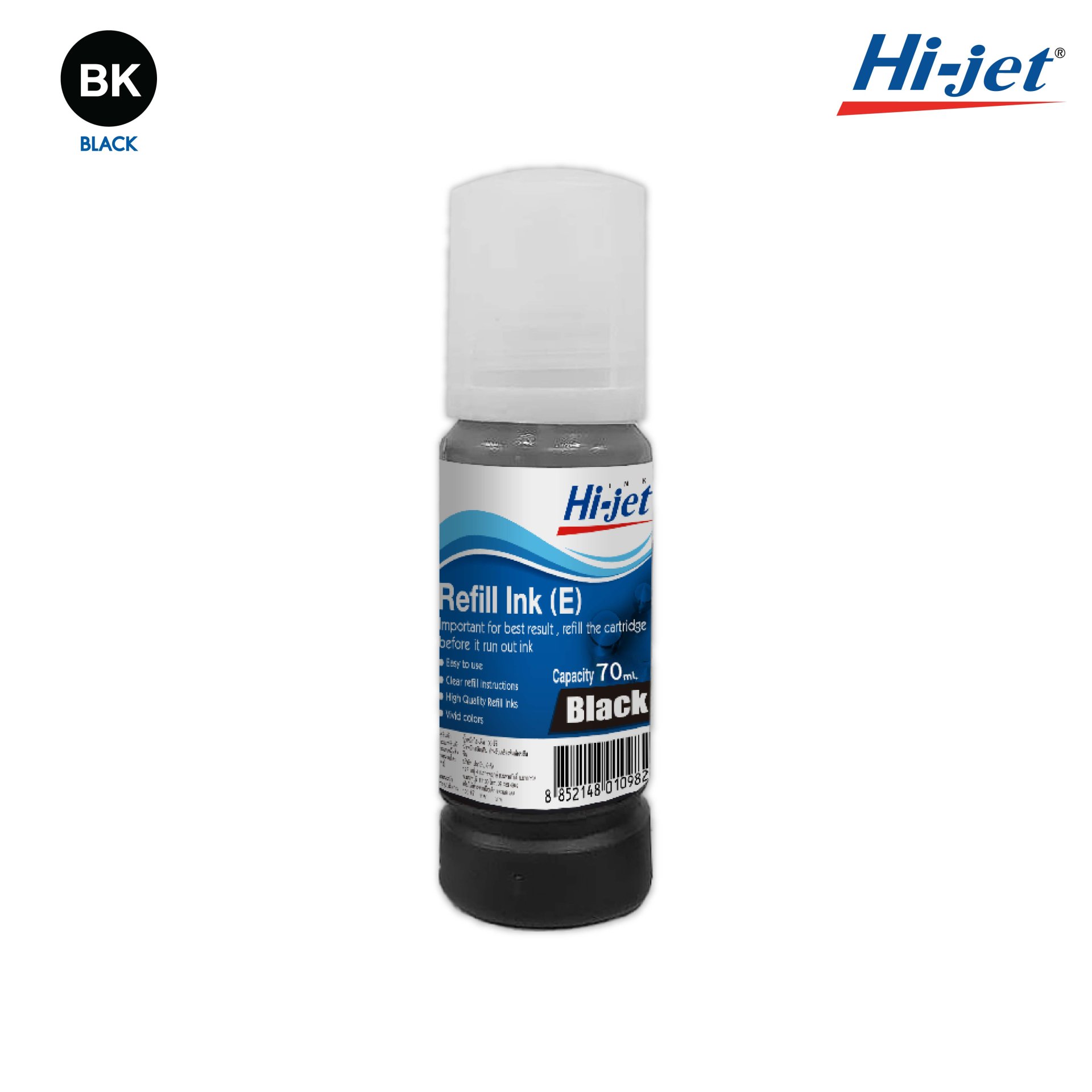 Hi-jet หมึกเติม Inkjet (Refill Ink) 70 ml. สำหรับแบรนด์ (EPSON) (เอปสัน ...