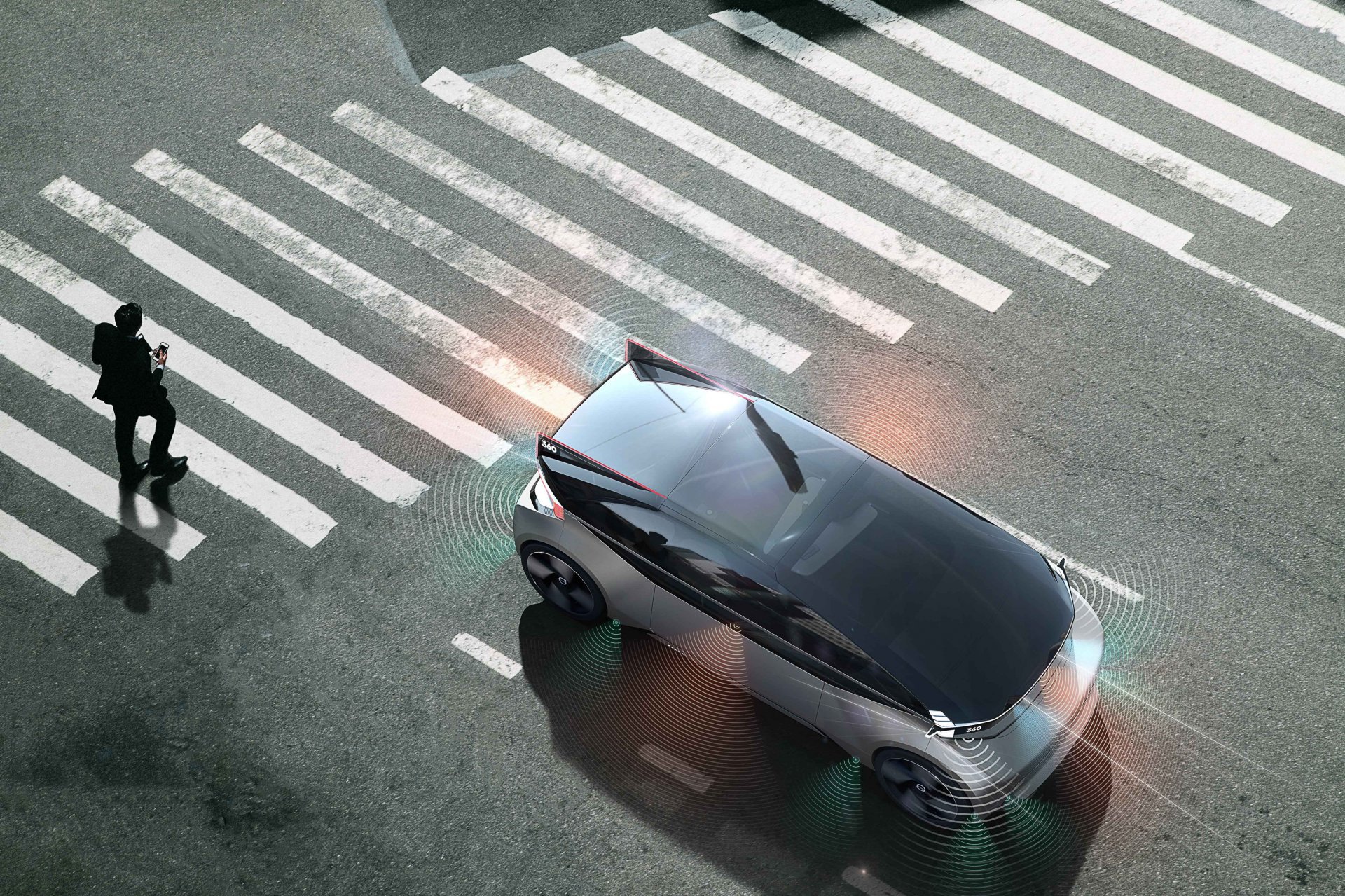 การพัฒนา Volvo 360c เพื่อนำสู่มาตรฐานสากลในรูปแบบใหม่ ด้านความปลอดภัยในการสื่อสารของรถยนต์อัตโนมัติกับผู้ใช้ท้องถนน