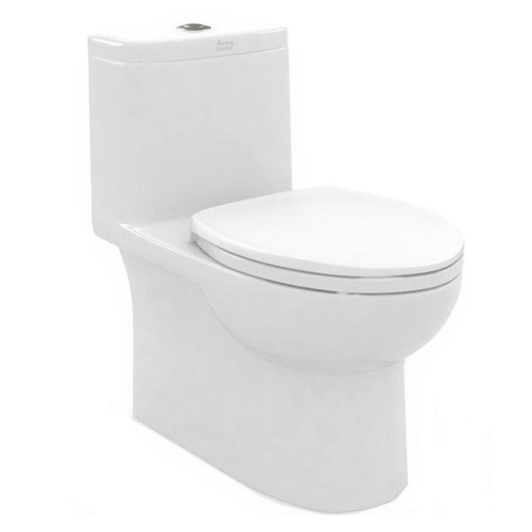American สุขภัณฑ์ชิ้นเดียว กดบน 4.8 ลิตร ECCO [2828SCL-WT-0]