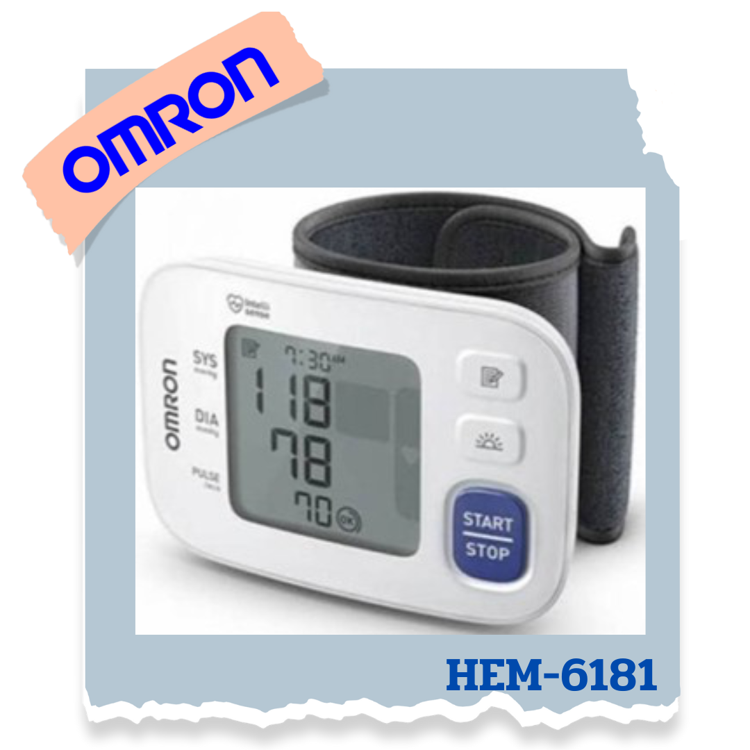 เครื่องวัดความดันโลหิตที่ข้อมือ ยี่ห้อ omron รุ่น HEM-6181