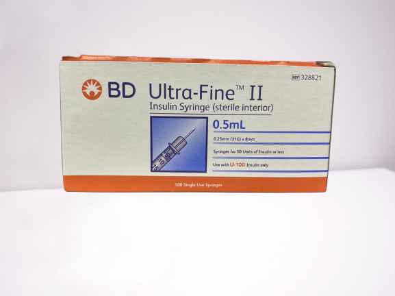 BU UIyra-fine II short needle insulin syring