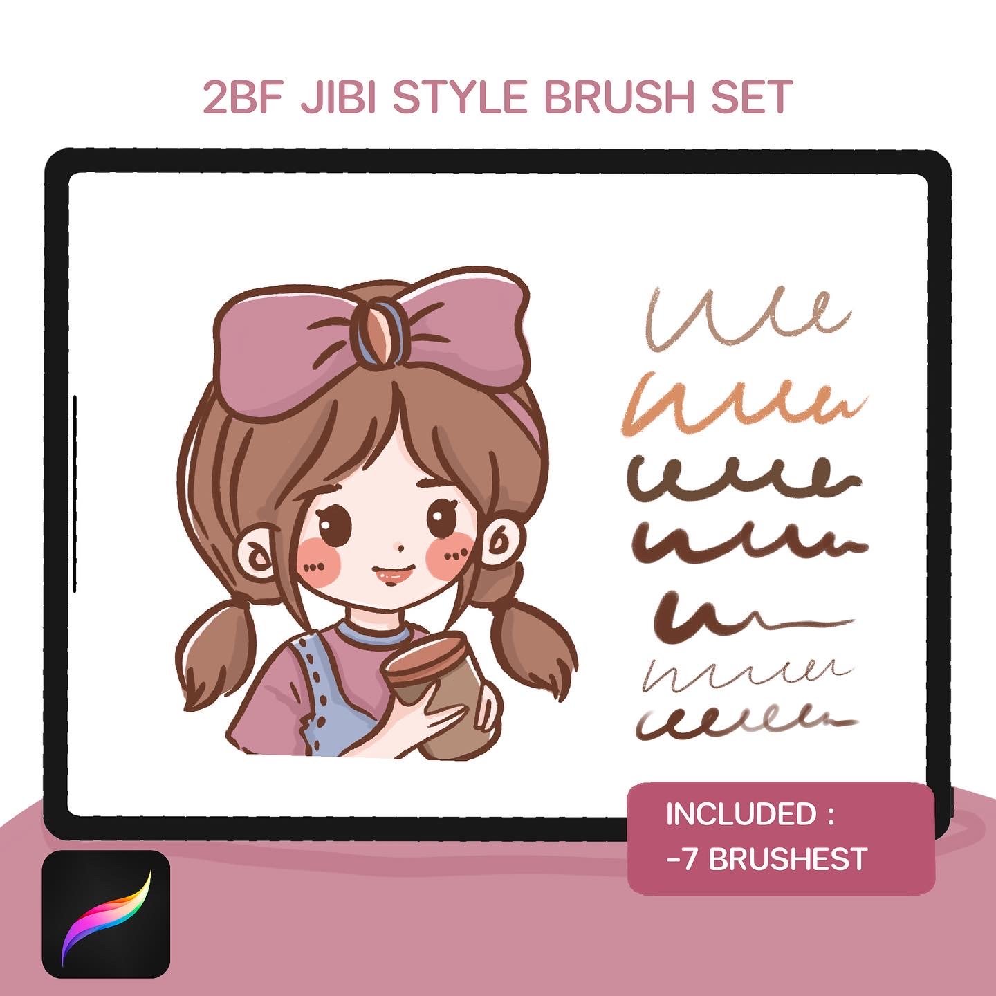 2BF Jibi Style Brush Set