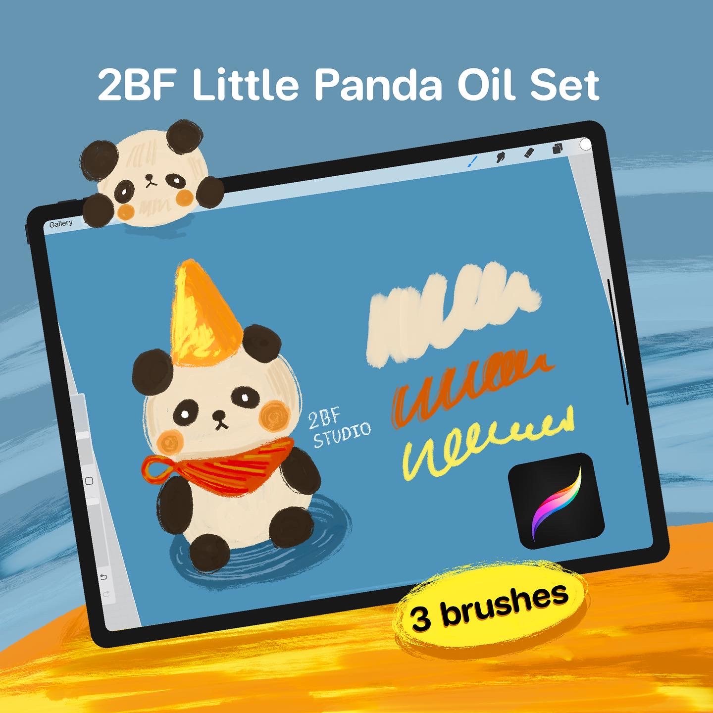 2BF Little Panda Oil Set