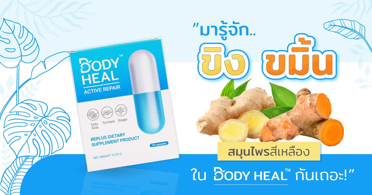 มารู้จักขิง ขมิ้น สมุนไพรสีเหลืองใน Bodyheal กันเถอะ 