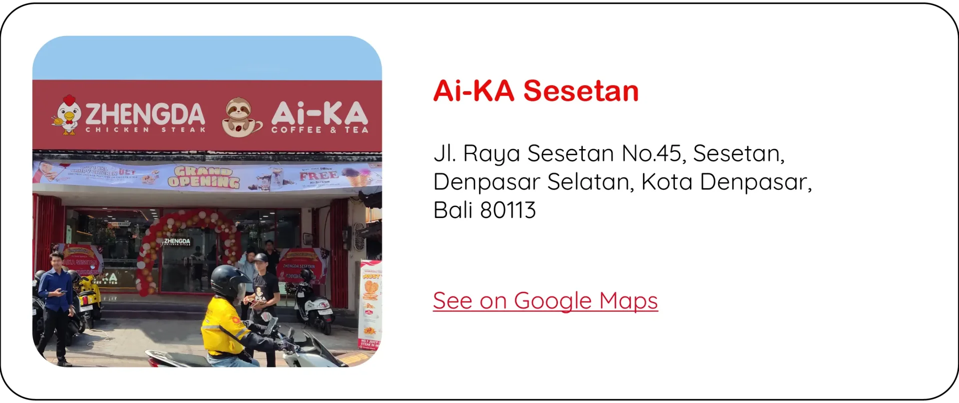 Alamat Outlet Ai-KA Sesetan