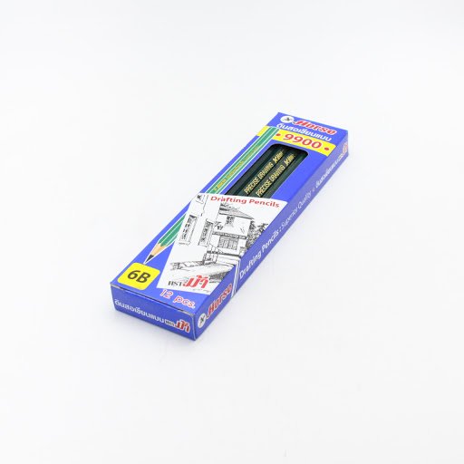 ดินสอเขียนแบบ 6B (กล่อง12แท่ง) ตราม้า H9900