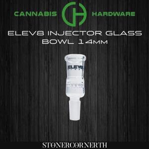 Cannabis Hardware |Elev8 Injector Glass Bowl 14 mm - your new end game is here FlowerPot