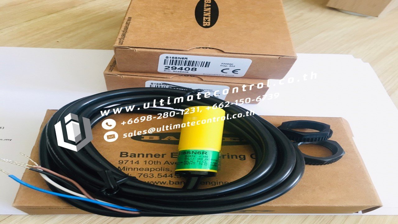 Photoelectric and Inductive Sensor Banner S18SN6R24VDC