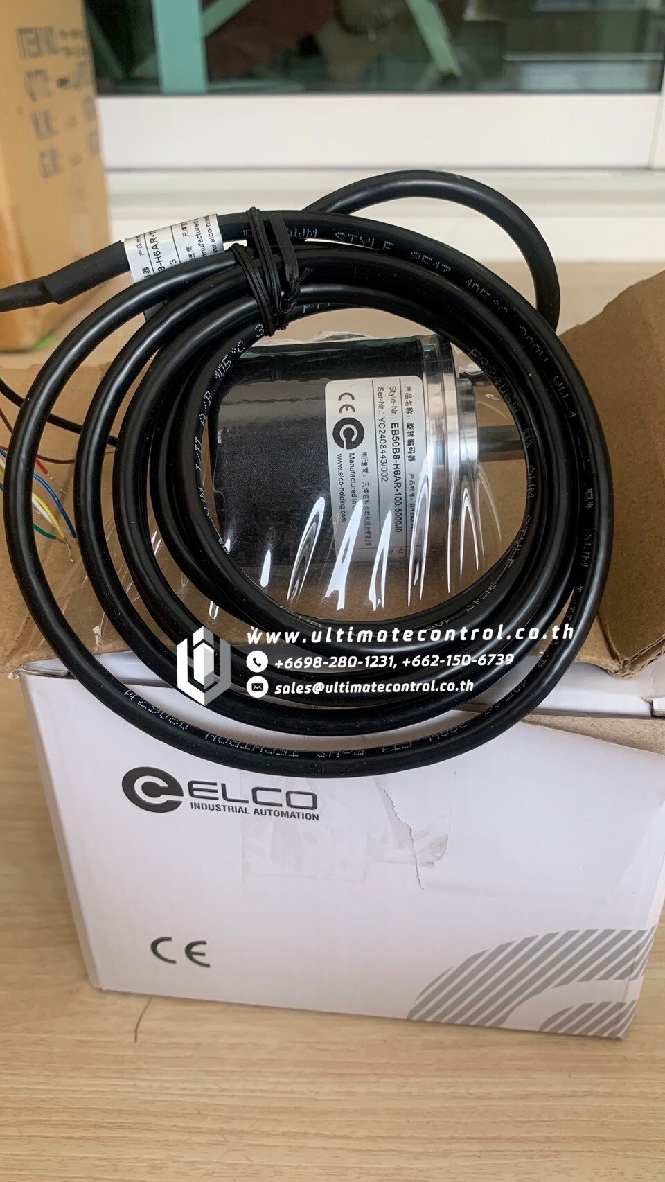 แบรนด์ ELCO รุ่น EB50B8-H6AR-100.5000J0 ชนิด Encoder