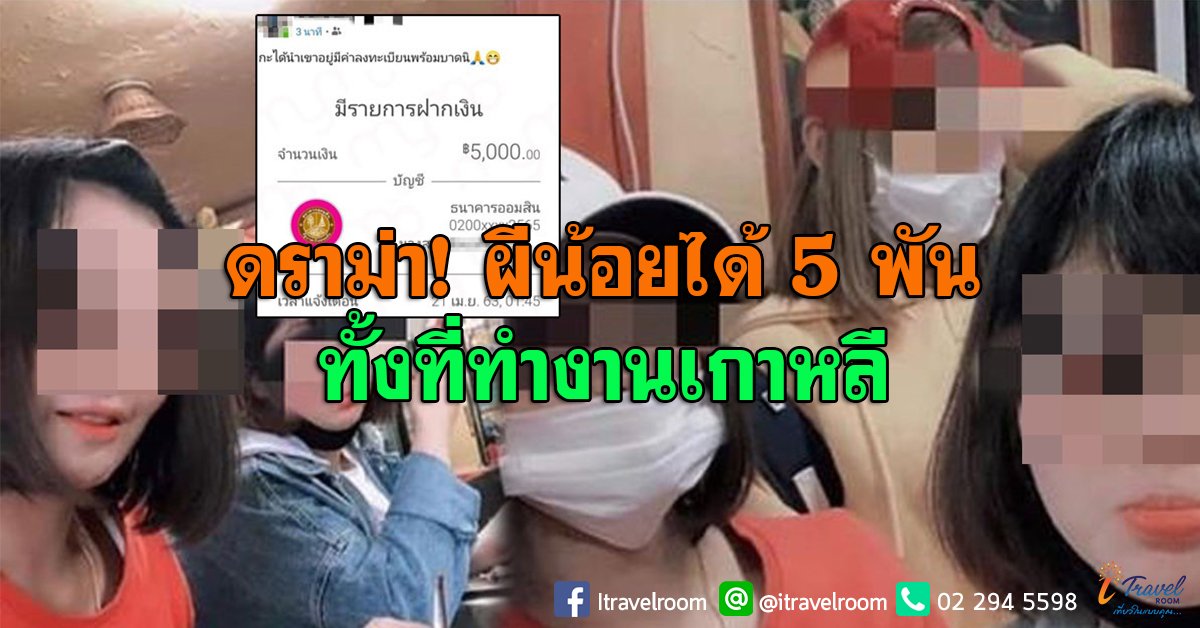 ผีน้อย อยู่เกาหลี ได้เยียวยา5พัน ส่งเงินกลับไทยเดือนละ5หมื่น ดราม่าสนั่น! ผีน้อย อยู่เกาหลี ได้เยียวยา5พัน ส่งเงินกลับไทยเดือนละ5หมื่น ดราม่าสนั่น!