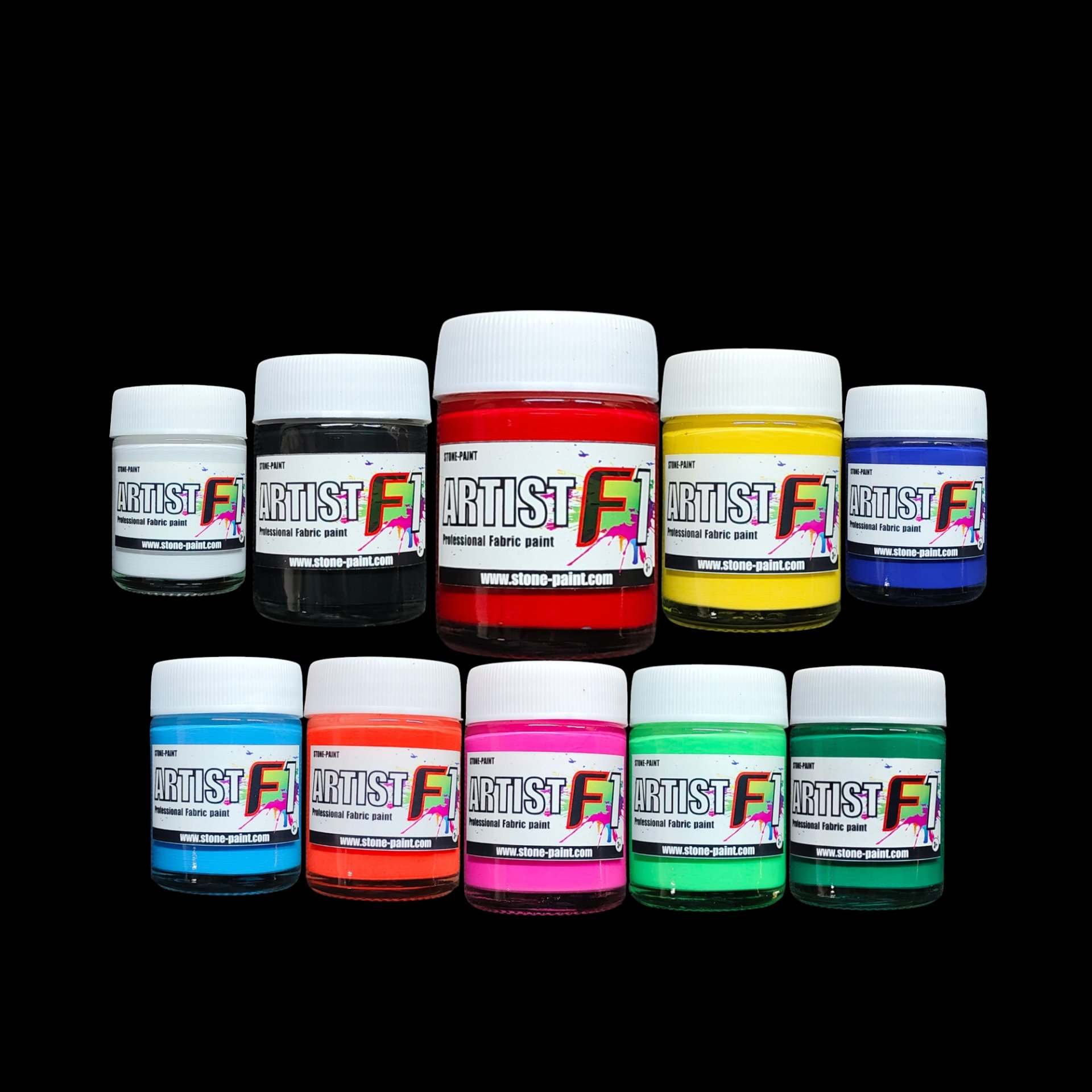 F1สีเพ้นท์ผ้าชุด40ml.
