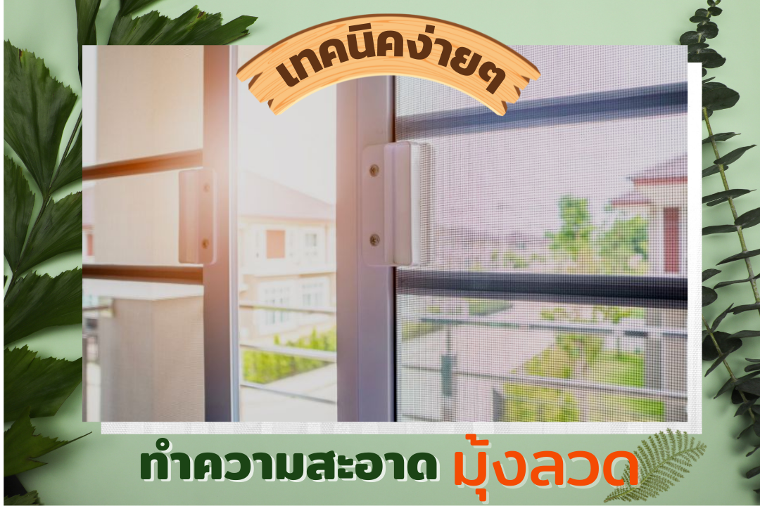 ทำความสะอาดมุ้งลวด ง่ายๆ 5 ขั้นตอน