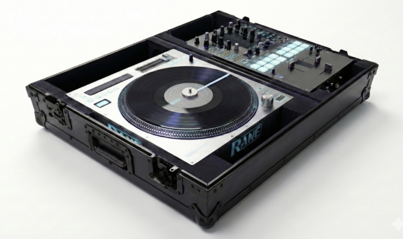 กล่องใส่เครื่องเล่น DJ control truntable RANE Twelve MKii+Pioneer DJM-S11