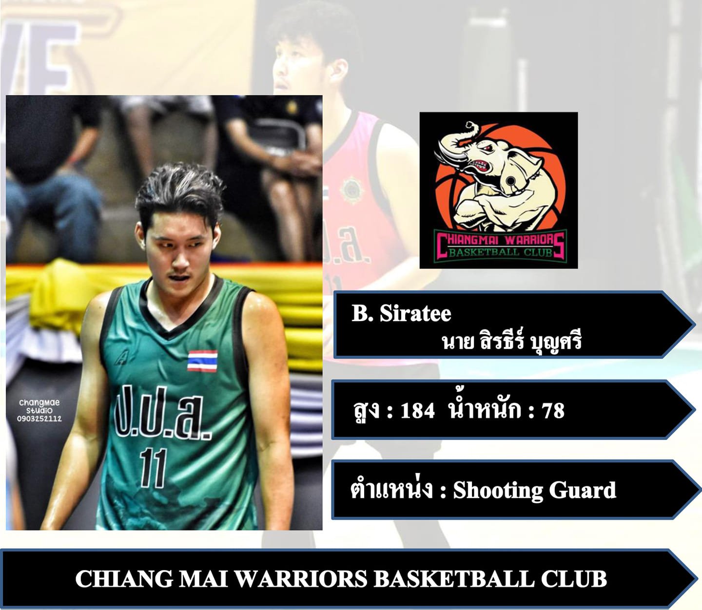 เชียงใหม่ วอร์ริเออร์ พร้อมลุย 3x3 อาชีพ