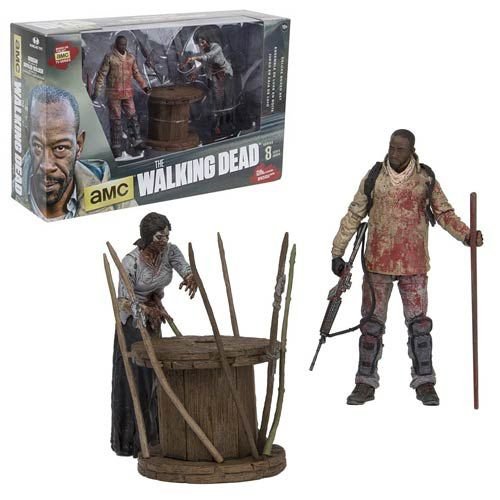 The Walking Dead TV Series Morgan and Impaled Walker Deluxe Action Figure Box Set