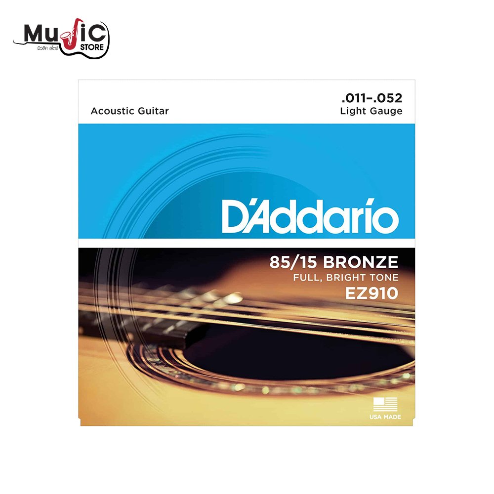D’Addario EZ910 85/15 Bronze Light Acoustic Strings .011 -.052