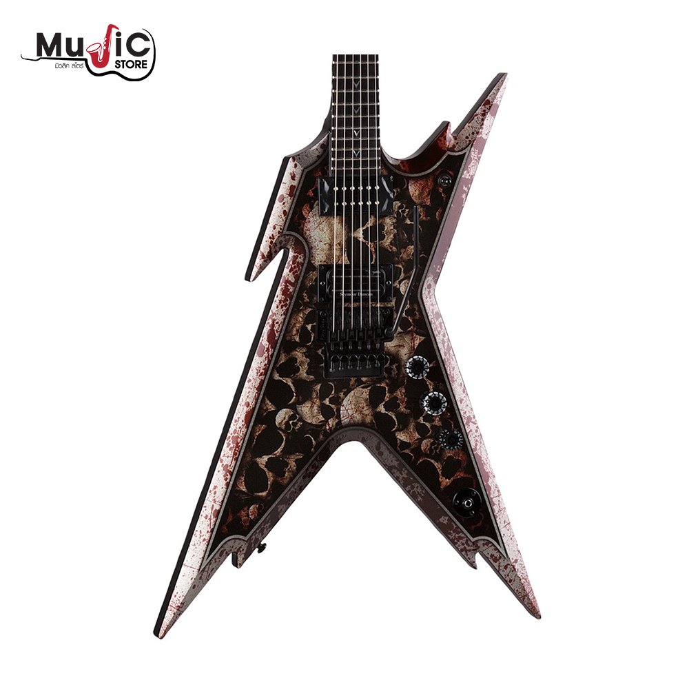 Custom Dean Razor Back Dean Dimebag Razorback - Skullz w/Case - musicstoreshop