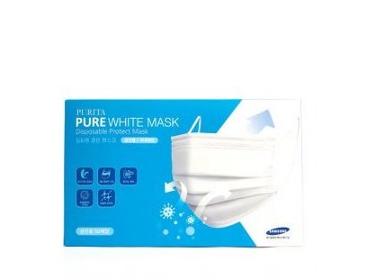 PURITA Pure White Mask 50pcs [Made In Korea]