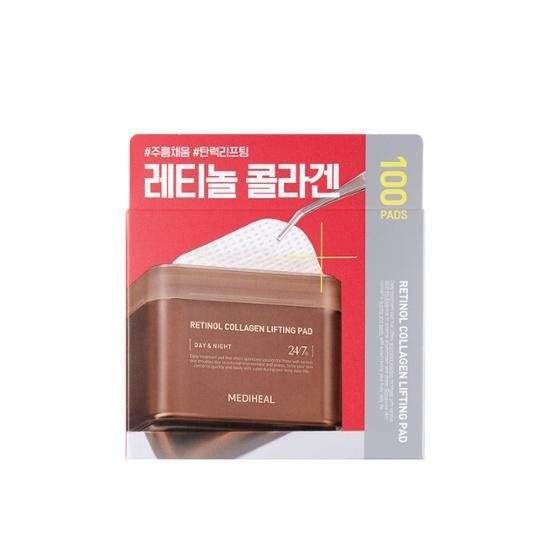 MEDIHEAL Retinol Collagen Lifting pad 100pcs testerkorea