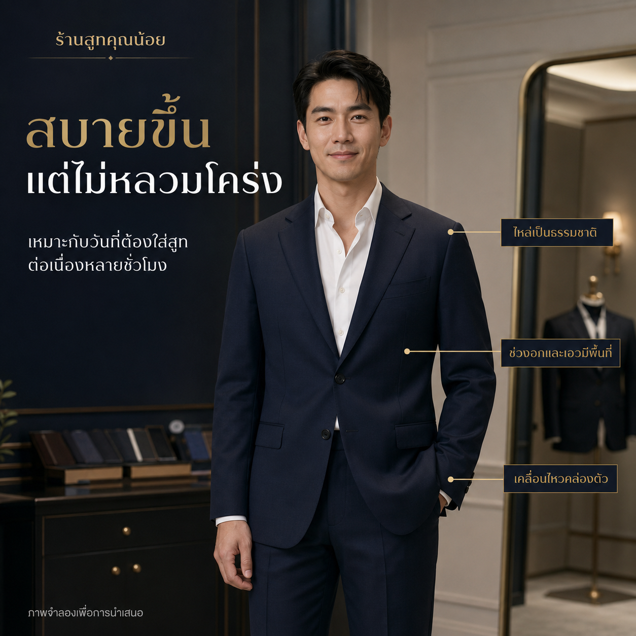 Relaxed Fit คืออะไร เหมาะกับใคร | สูทองค์กร - สูทคุณน้อย