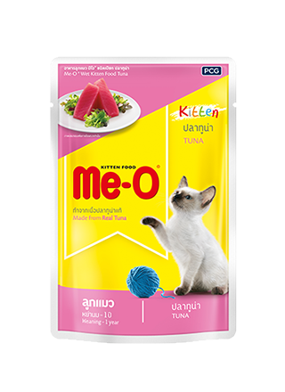 Me-O pouch (ลูกแมว) รสปลาทูน่า - 80g