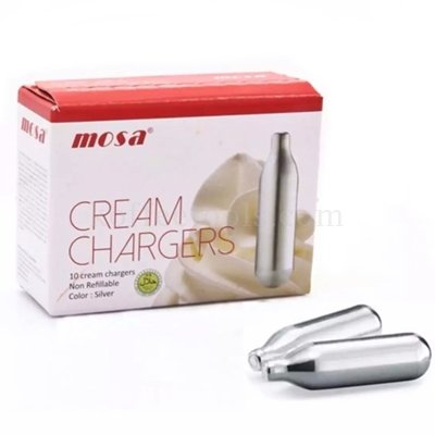 ก๊าซ NO2 whip cream charger ยี่ห้อ MOSA