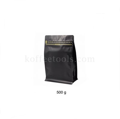 ซองฟอยล์ซิป มีวาล์ว สีดำ บรรจุกาแฟ 500 g (10 pcs/pack )