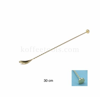 Muddler Threaded Bar Spoon 30 cm สีทอง