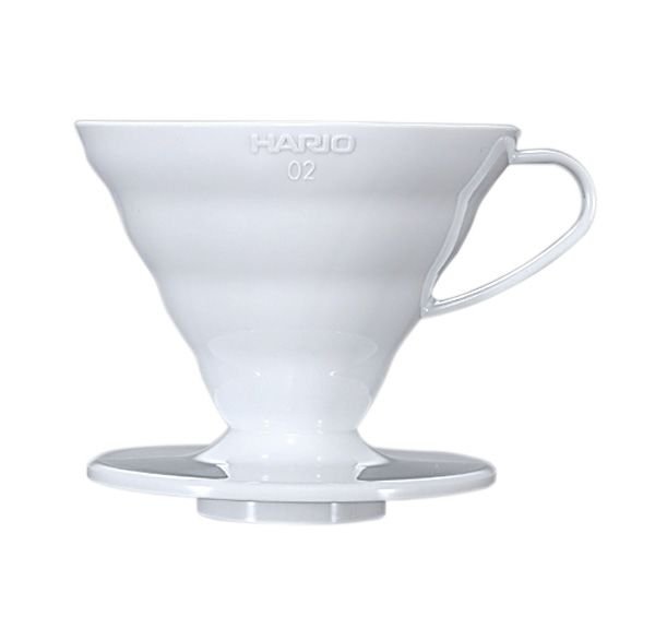 ดริปเปอร์ พลาสติก Hario 02 สีขาว / HARIO(041) V60 Coffee Dripper/VD-02W
