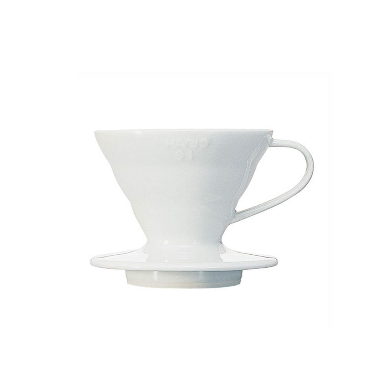 ดริปเปอร์ Hario 01 เซรามิค สีขาว / HARIO(042) V60 Coffee Dripper 01 Ceramic/ White/VDC-01W
