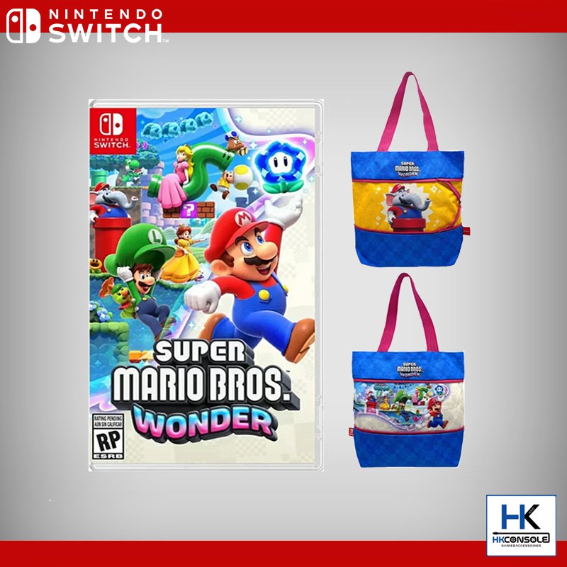 Super Mario Bros. Wonder + Retractable Shopping Bag (กระเป๋าผ้าลายสุดพิเศษ)