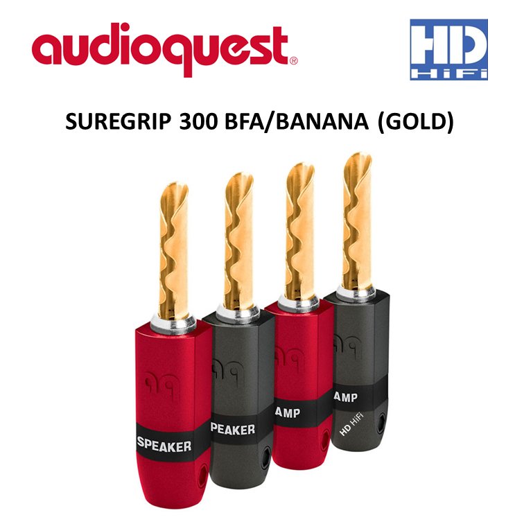 AUDIOQUEST SUREGRIP 300 BFA/BANANA GOLD