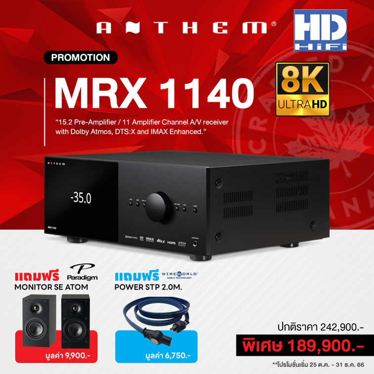 Anthem MRX 1140 15.2 Pre-Amplifier / 11 Amplifier Channel A/V Receiver