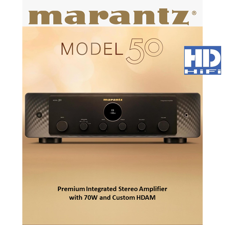 Marantz MODEL 50 Premium Integrated Stereo Amplifier with 70W and Custom HDAM