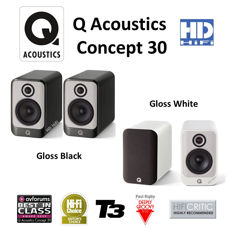 Q Acoustics Concept 30 Bookshelf Speaker Pair