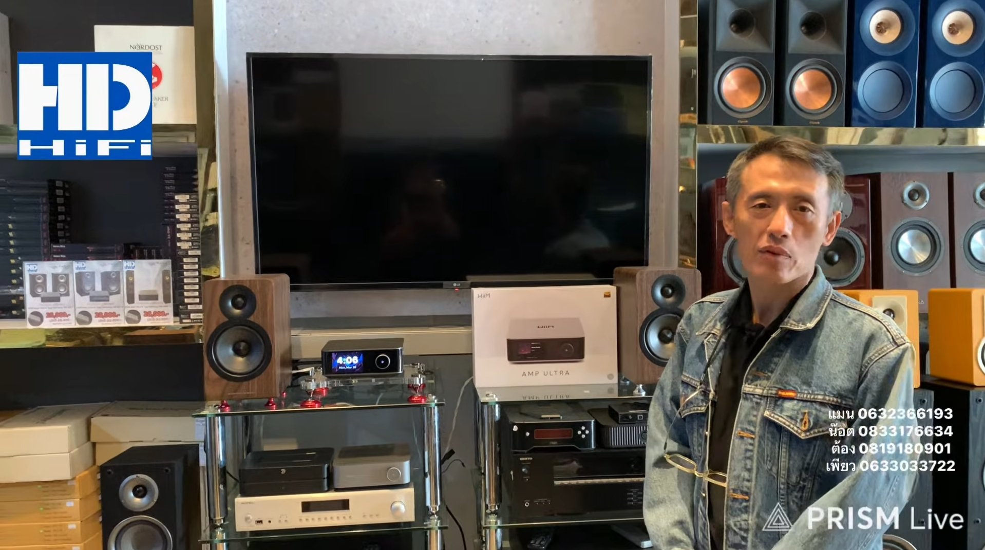  ชุดฟังเพลงระหว่างลำโพง Acoustic Energy AE100² (AE100 MK2) และแอมพลิฟายเออร์ WiiM Amp Ultra ลงตัวสุดๆ